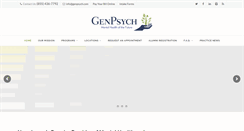 Desktop Screenshot of genpsych.com